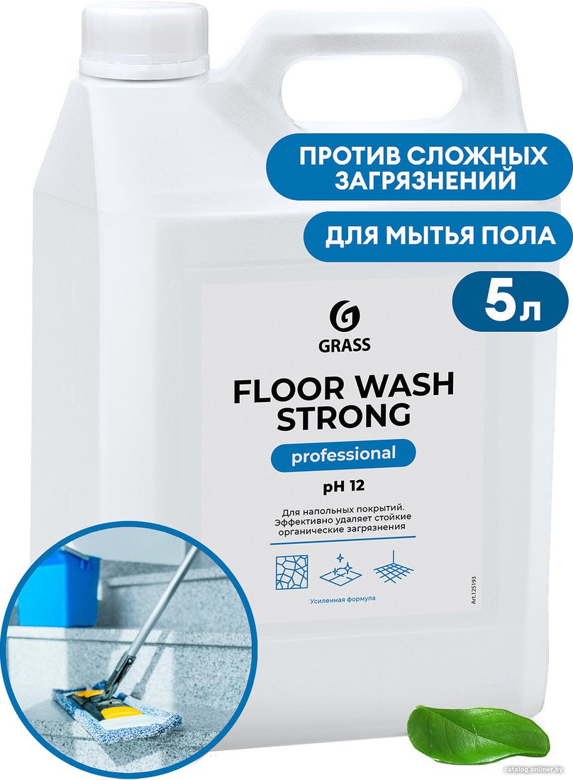 Средство для напольных покрытий Grass Floor Wash Strong 5.6 кг