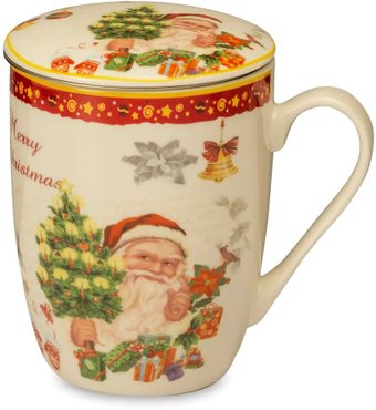 Кружка Lamart Noel Сюрприз Санта с елкой LMR-22383