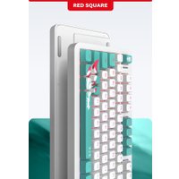 Клавиатура Red Square Alumix TKL Classic Kitsune (белый, g3ms Aquamarine)