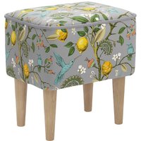 Пуф MONOFIX Одос Принт пуф (лимон светло-серый/микровелюр)