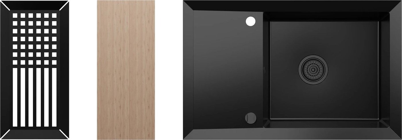 Кухонная мойка Kernau KGS Y 6078 1B1D Deep Black