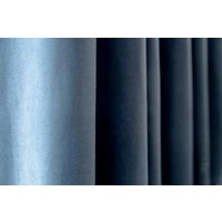 Комплект штор Decoretto Нубук Джинсовый НДС-К25 1.25x2.5 м (синий, 2 шт)