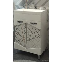  Eva Gold Тумба Andrea 50 с умывальником Cersanit Colour 50 (белый) в Орше