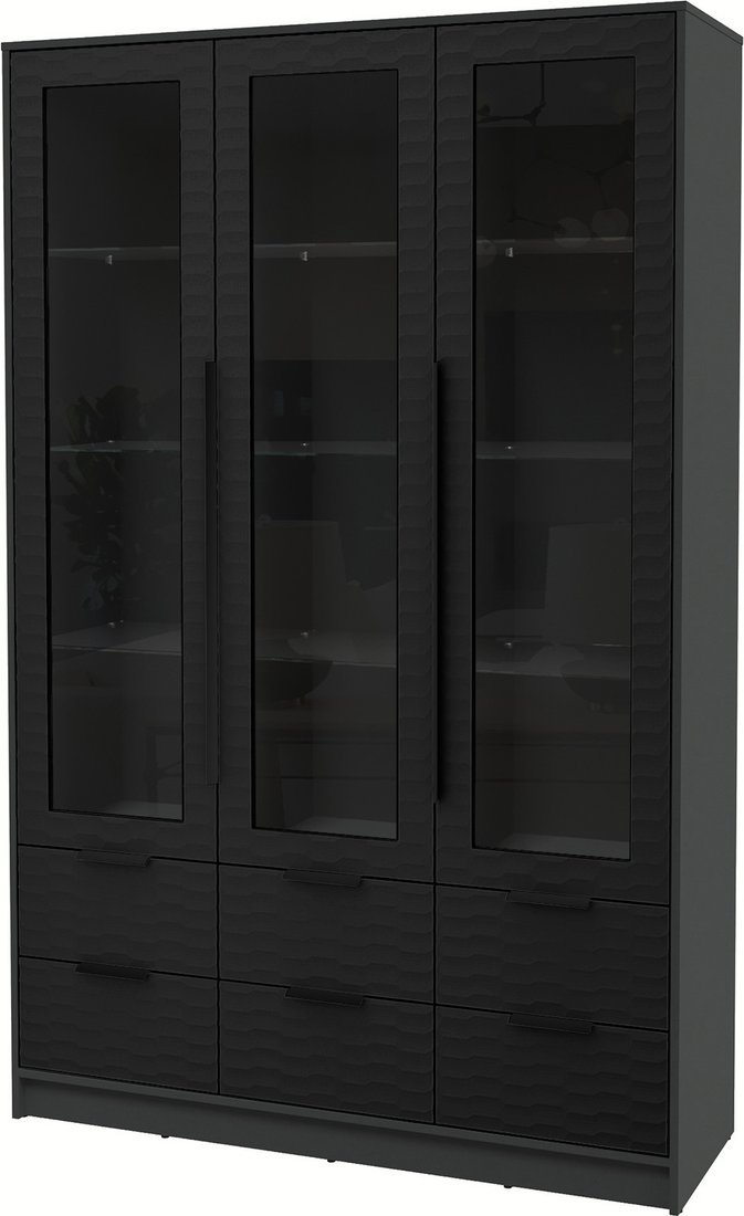 

Шкаф-витрина Интерлиния Концепт Зодиак КТ-ШВ3 (антрацит/черный)