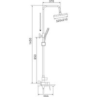 Душевая система  Shevanik S4436 (хром)