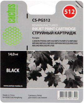 

Картридж CACTUS CS-PG512