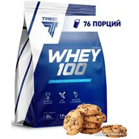 Протеин сывороточный (концентрат) Trec Nutrition Whey 100 (печенье, 2270 г)