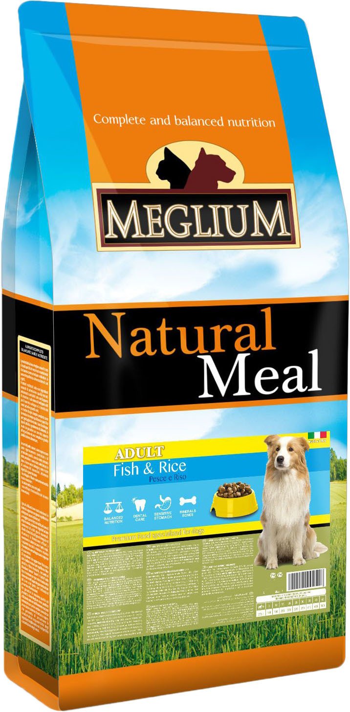 

Сухой корм для собак Meglium Natural Meal Sensible Fish&Rice (Рыба с рисом) 15 кг