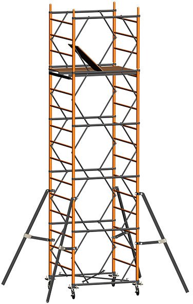 Лестница-помост Тапанар вышка-тура Атлант-12 1.2x1.2x6.2