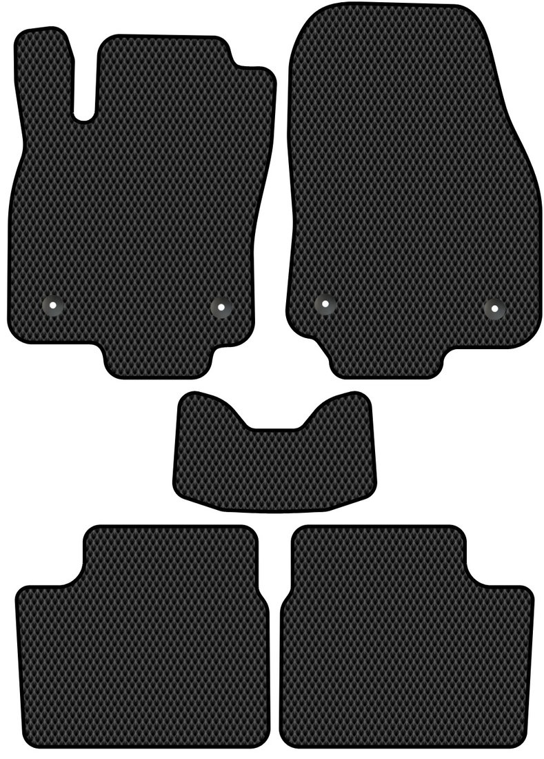 

Комплект ковриков для авто Alicosta Opel Astra III (седан / L69) 2006 - 2011 (черный, ромб)