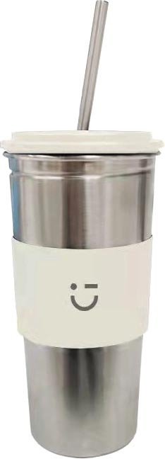 

Многоразовый стакан Miniso 5857 500мл (нержавеющая сталь/белый)