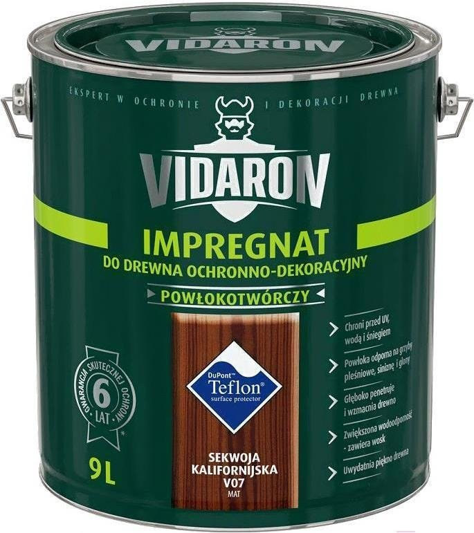 

Пропитка Vidaron Impregnant V07 9 л (калифорнийская секвойя)