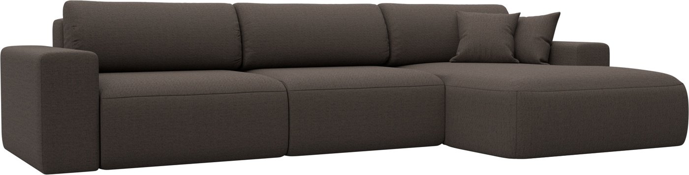 

Угловой диван Лига диванов Лига-036 НПБ Классик Лонг правый 124678 (рогожка амур коричневый)