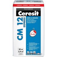Клей для плитки Ceresit CM 12 Express (25 кг)
