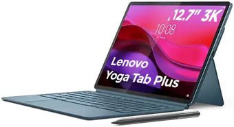 Планшет Lenovo Yoga Tab Plus TB520FU Wi-Fi 16GB/256GB (бирюзовый, с клавиатурой, со стилусом)