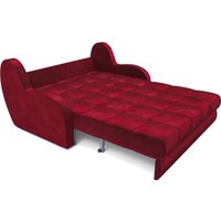 Диван Мебель-АРС Аккордеон Барон НПБ 140x200 (бархат красный Star Velvet 3 Dark Red)