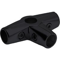 Соединитель для рейлинга Tris 562 для четырех труб д.25 (черный)