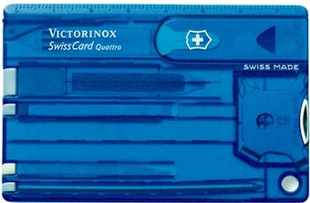 Мультитул Victorinox SwissCard Quattro (синий)
