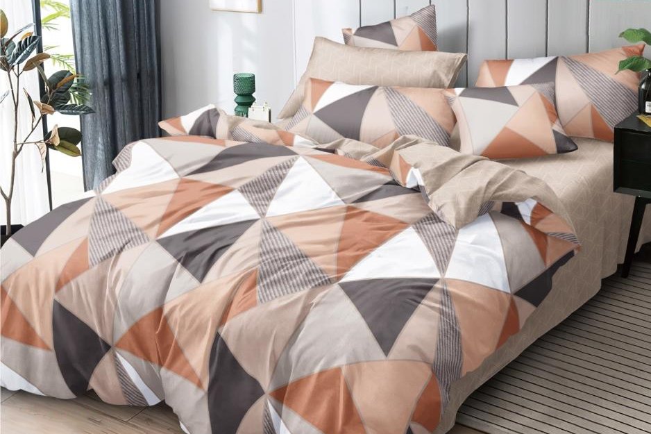 

2-спальный комплект постельного белья с евро простыней Luxor № F 80020 A/B 2сп с европростыней (поплин)