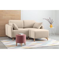 Угловой диван Divan Льери Мини Velvet Light 240324 (бежевый)