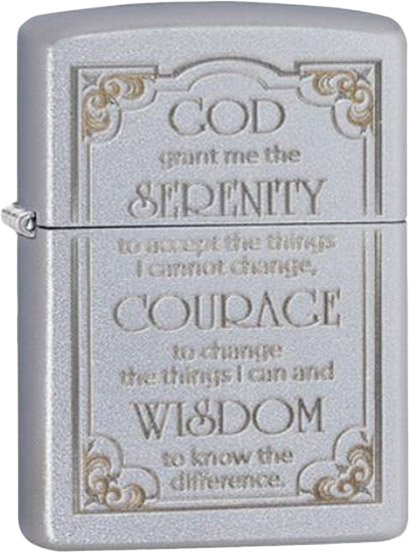 

Зажигалка Zippo Serenity Prayer 28 458
