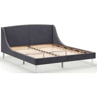 Кровать MONOFIX Лотти 160x200 (микровелюр/графит)