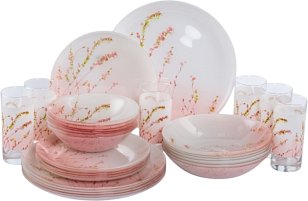 Столовый сервиз Luminarc Simple Trompette Rose V9724 (30пр)