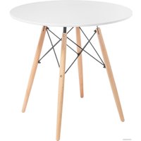 Кухонный стол Mio Tesoro ST-001Ф80 (белый/дерево)