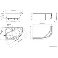 Ванна Ravak Rosa II 150 x 105 L [CK21000000]