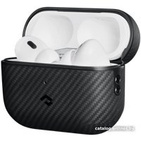 Чехол Pitaka MagEZ для AirPods Pro 2 (черный/серый)