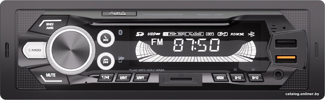 USB-магнитола Aura Fireball-104BT