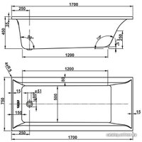 Ванна VagnerPlast Veronela 170