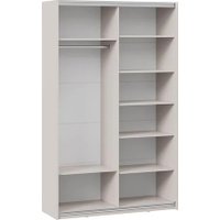 Шкаф-купе Трия Оскар Тиффани Т2 1400 282724 (белая/кашемир/кашемир матовый)