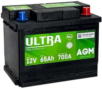 Автомобильный аккумулятор Ultra PRO AGM R+ (65 А·ч)