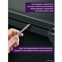 Трековая розетка AVEL шинопровод 60 см + 3 розетки (черный)