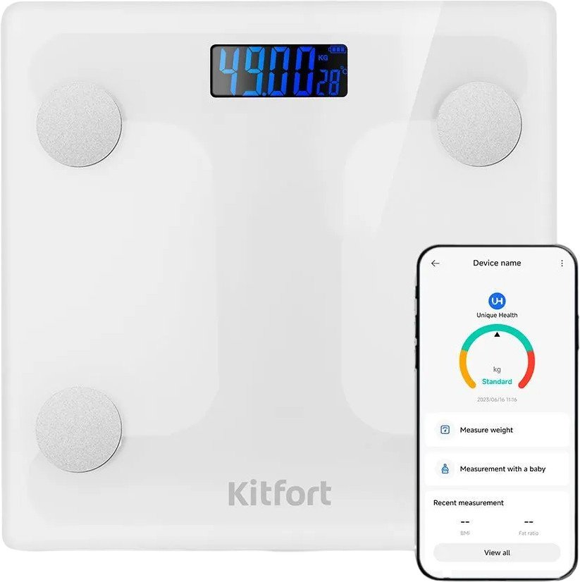 Умные напольные весы Kitfort KT-845
