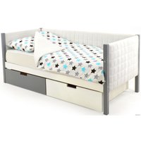 Кровать-тахта Бельмарко Svogen мягкий 00751 160x70 (графит/белый)