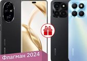 200 Pro 12GB/512GB международная версия (вельветовый черный) и смартфон HONOR X6a 6GB/128GB по акции