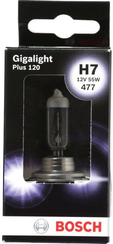 Галогенная лампа Bosch H7 Gigalight Plus 120 1шт