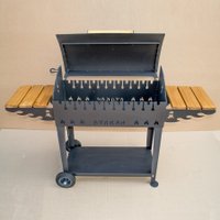 Мангал для дачи Вулкан Гриль В XL 4 мм на колесах