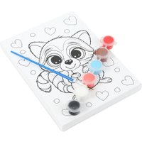 Набор для рисования MultiArt Холст для росписи Милый енотик CANV15X20-RAC