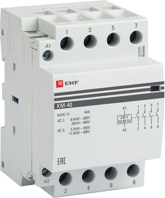 

Контактор EKF PROxima KM-3-40-40