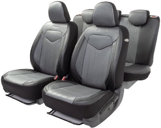 

Комплект чехлов для сидений Autoprofi Signature SGN-1505GF (черный/серый)