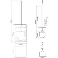 Ершик для унитаза Bemeta Vista 120113316-100