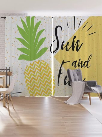 Комплект штор JoyArty Яркий ананас p_77448 (145x265)