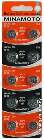 Батарейка Minamoto LR1130/390/AG10 10BP