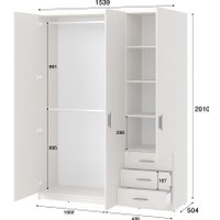 Шкаф распашной Involux Престон 226H032 (кашемир)