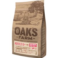 Сухой корм для собак Oak's Farm Беззерновой для зрелых собак малых и миниатюрных пород. Лосось (2 кг)