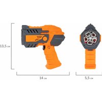 Пистолет для создания мыльных пузырей BRAUBERG Бластер с баком 665148