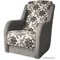 Интерьерное кресло Асмана Дачник-1 (рогожка вензель коричневый/рогожка бежевый)